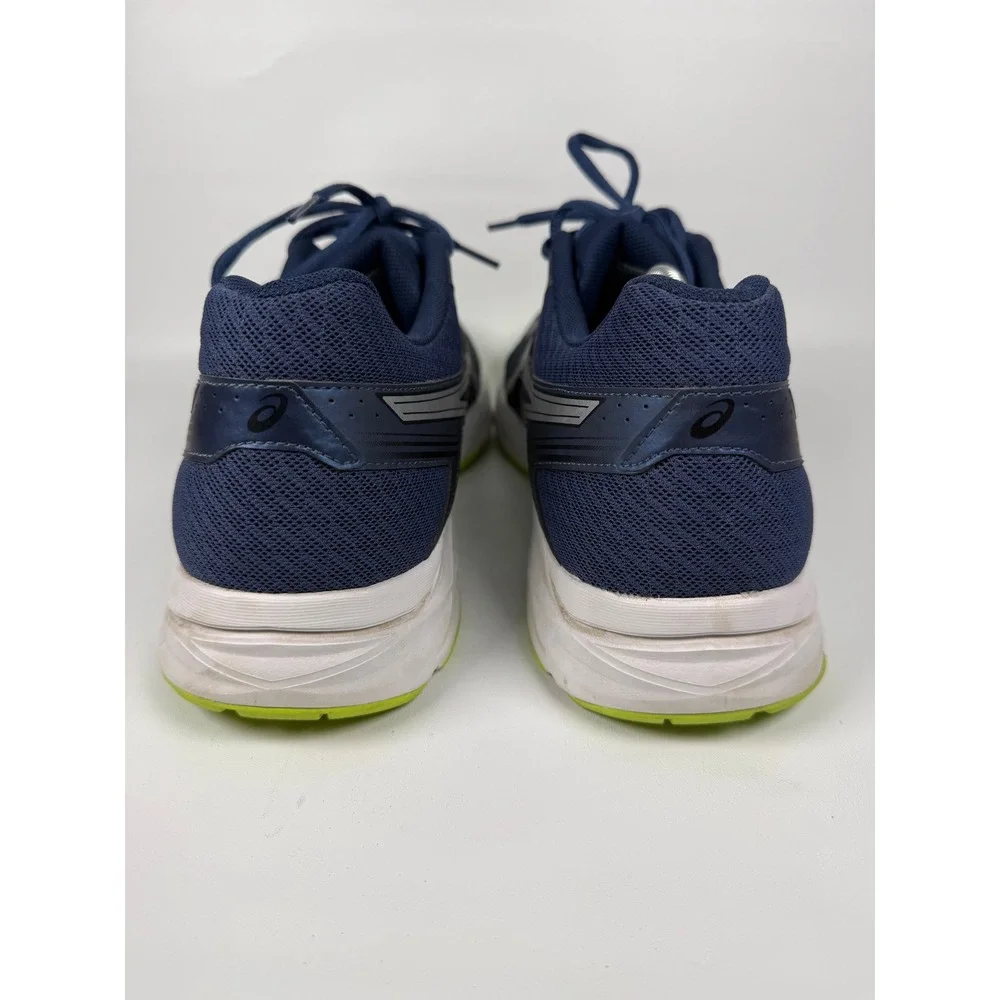ASICS‎ GEL CONTEND 4 Men's Navy Blue Silver Neon Running Jogging Shoes Size 13